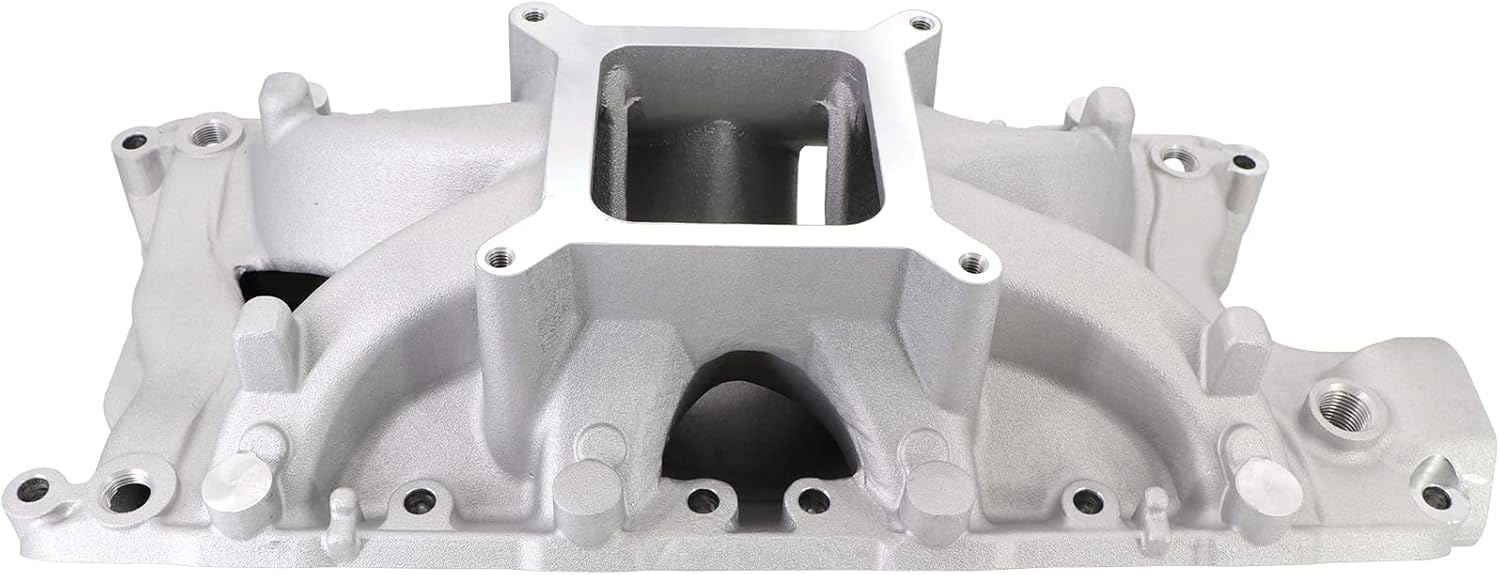 Dokili Aluminum High Rise Single Plane Intake Manifold Compatible with Ford Small Block Windsor 221 260 289 302 5.0L V8 SBF Engines 1962-2001 54031 4-Barrel Square Bore, 3500-8000 RPM