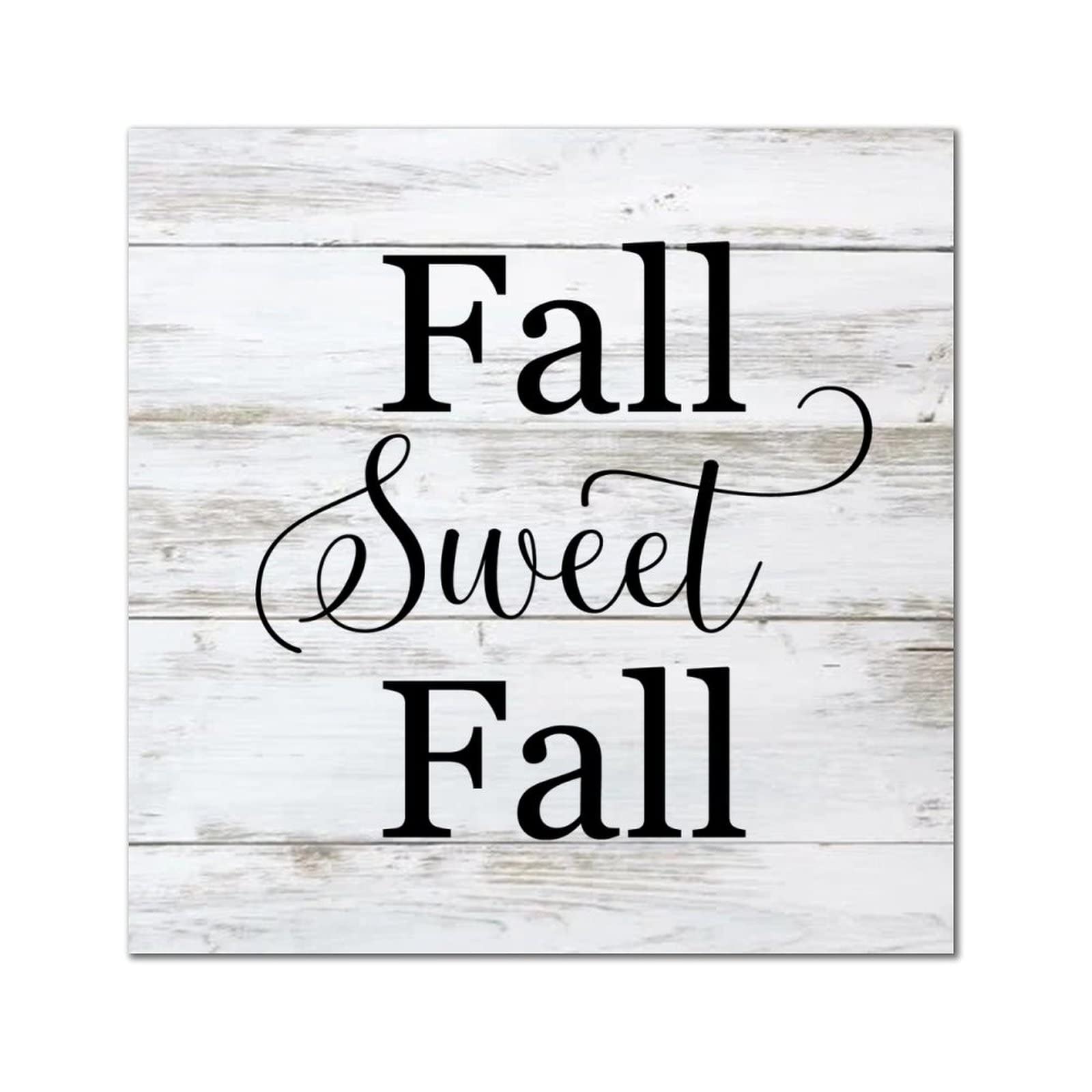 Plaque murale Fall Sweet Fall panneau bois décoration suspendre maison et fête