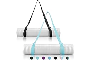 2 Packs Yoga Mat Strap for Carrying, Yoga Mat Carrier, Adjustable Yoga...
