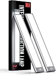 Under Éclairage de armoire, éclairage à batterie rechargeable avec 40 LED, Lumière de détecteur de mouvement sans fil à l'intérieur (8000K), 4 Modes Lumière de nuit, Stick-on magnétique lumières de placard pour la cuisine, Hallway(2 Boîte)