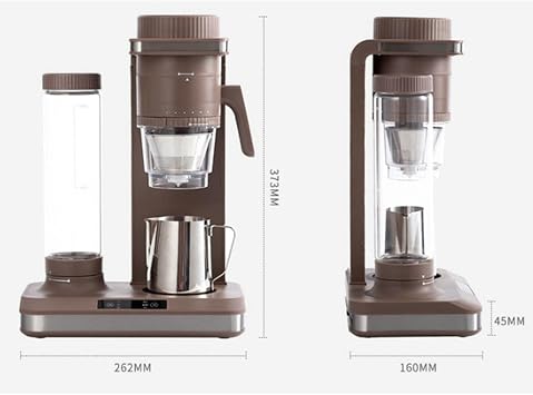 Fully Automatic Coffee Machine with Grinder - 600ML Stainless Steel Cup, 5 Accessories, 3 Concentration Adjustments, 950W Power for Home and Office Use