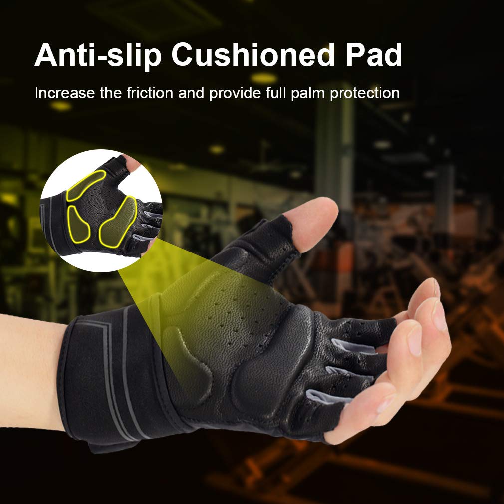 Gants D’haltérophilie Avec Protection Paume Et Soutien Poignet – Pour Muscu, Fitness, Tractions, Cyclisme, Durable - 10