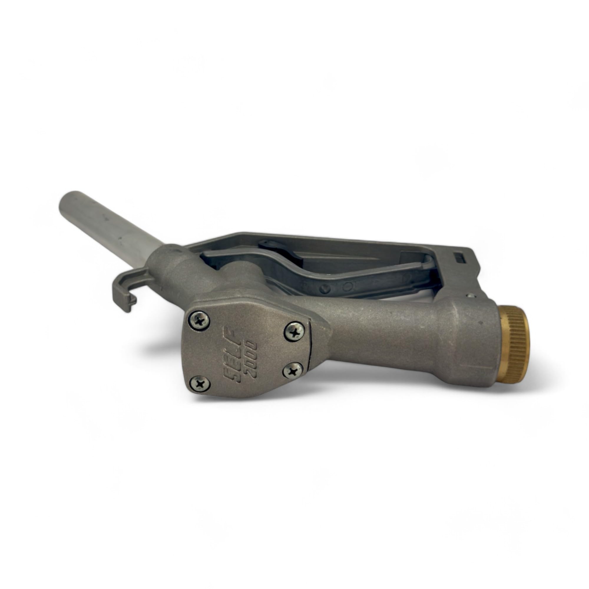 PIUSI Buse manuelle pour diesel, biodiesel et huile avec un débit pouvant aller jusqu'à 120 litres/minute, raccord 3/4" BSP, diamètre du bec de sortie 25 mm | Self 2000 00064900A | Pistolet manuel diesel et huile - Débit 120 l/min - Raccords 3/4" BSP - Pi