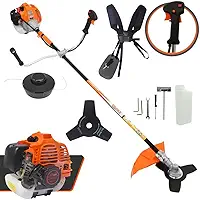 Roçadeira Lateral Vulcan Vr520h 2 Tempos 52cc 2,5hp À Gasolina Para Trabalho Pesado + Lâmina 3 Pontas e Carretel