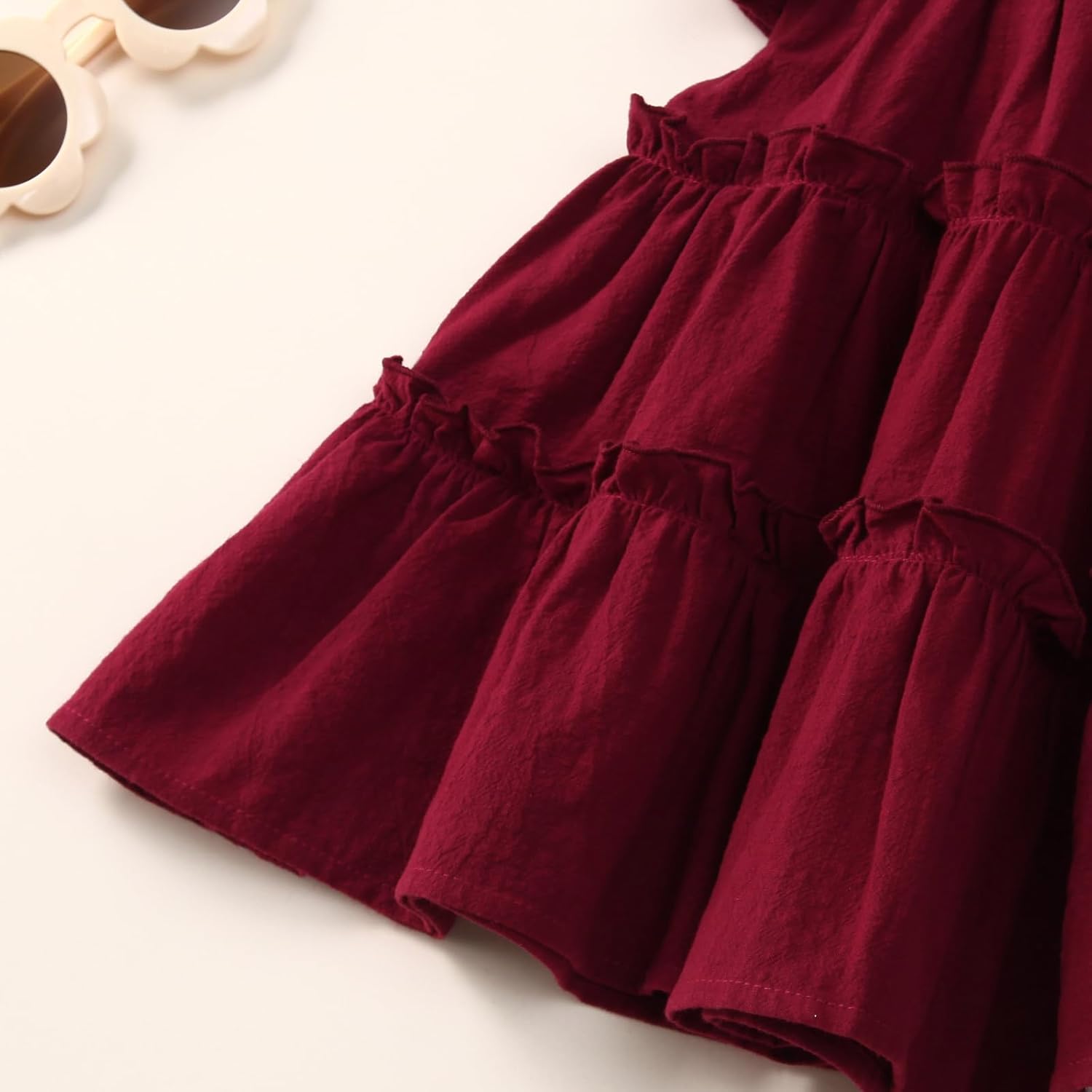 Toddler Baby Girl Dress Summer Cotton Linen Ruffle Halter Sleeveless Kids Casual Beach Party Dresses 1-6 Years - Image 7