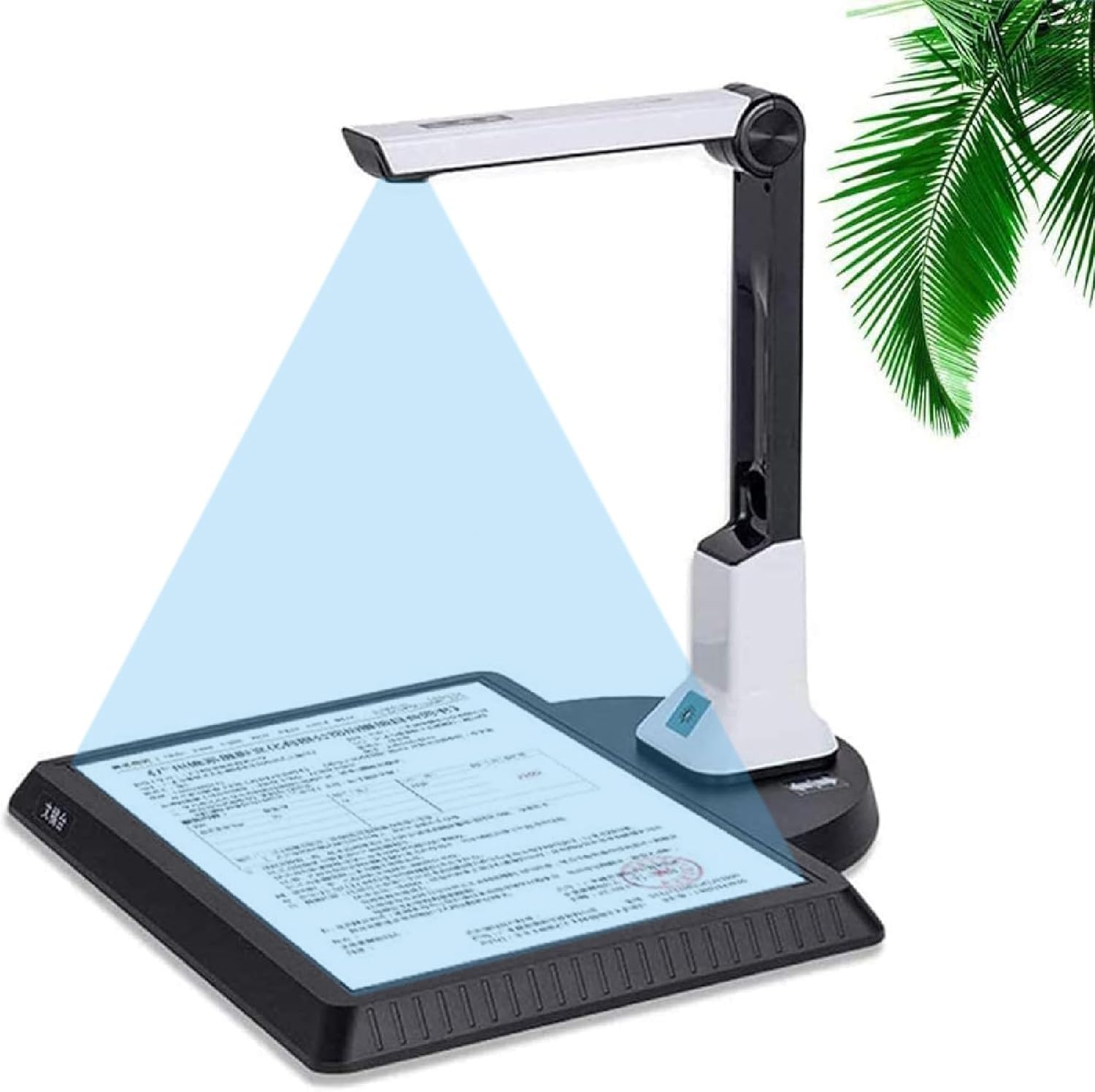 Escáner de cámara de documentos, escáner de libros USB A4 con reconocimiento de texto OCR, lente HD de 8 MP, para aula, oficina, biblioteca