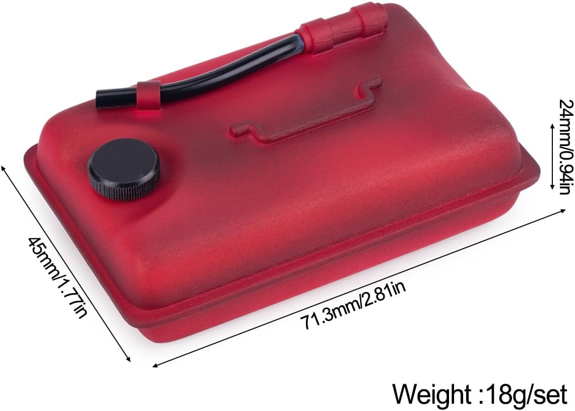 Simulation RC Fuel Tank Oil Barrel for 1/10 Scale SCX10 TRX4 D90 (Red A) image 3