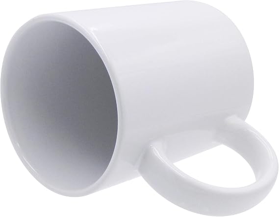 White Bulk Plain Coffee Mugs Pure All-Purpose Ceramic 11 oz Cup 36 Sets, BPA-Free Food Grade Restaurant, Cafeteria, Cafe, Inn, Hotels, Catering Events Coffee Cups, Great for Permanent Vinyl Prints