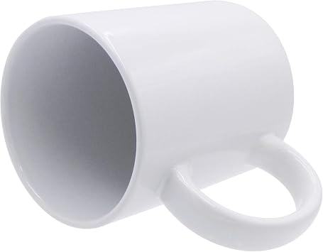 White Bulk Plain Coffee Mugs Pure All-Purpose Ceramic 11 oz Cup 36 Sets, BPA-Free Food Grade Restaurant, Cafeteria, Cafe, Inn, Hotels, Catering Events Coffee Cups, Great for Permanent Vinyl Prints
