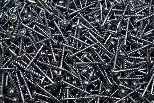 (700) Combo Drive Washer Head 8 x 1-1/4 Pocket Hole Type 17 Coarse Wood Screw #8