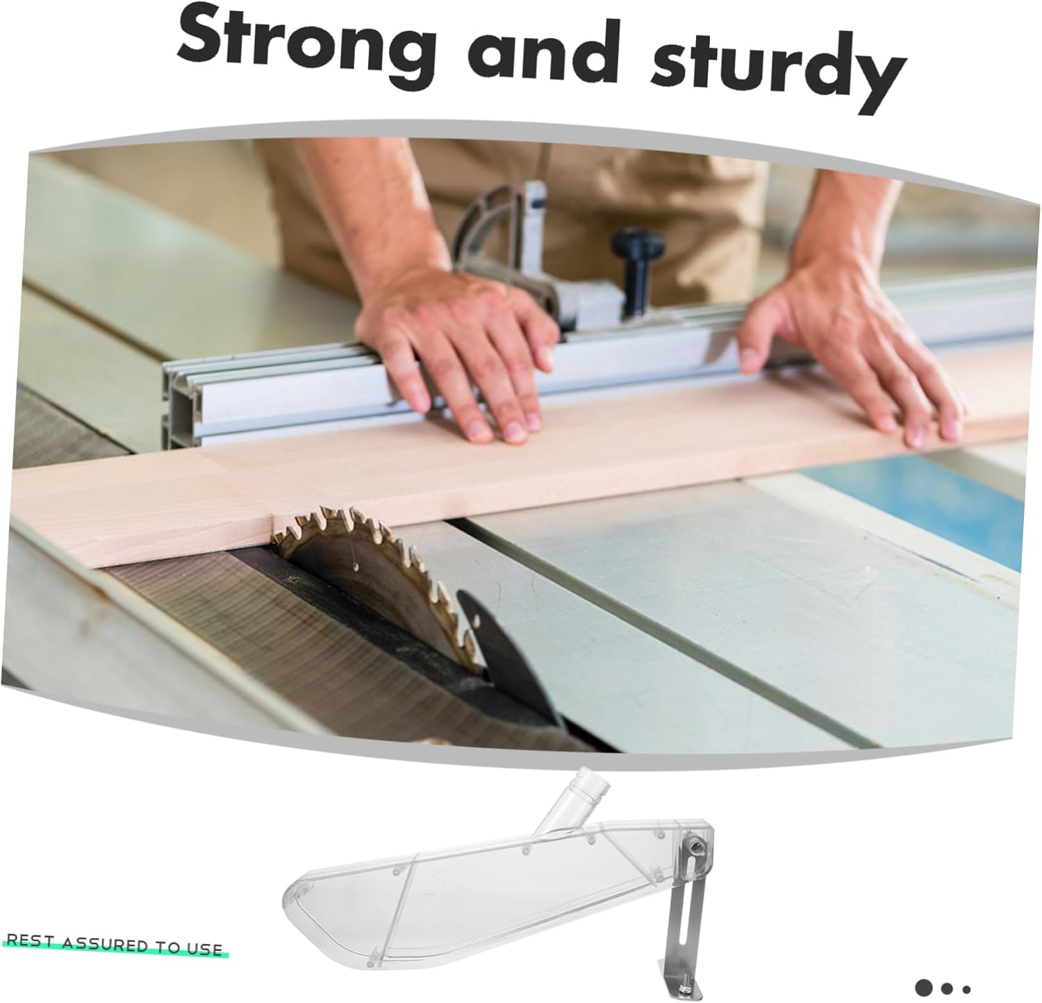 Angoily Table Saw Protective Cover Splitting Cutter Safety Shield for Table Saws Woodworking Accessory for Enhanced Visibility and Precise Cutting
