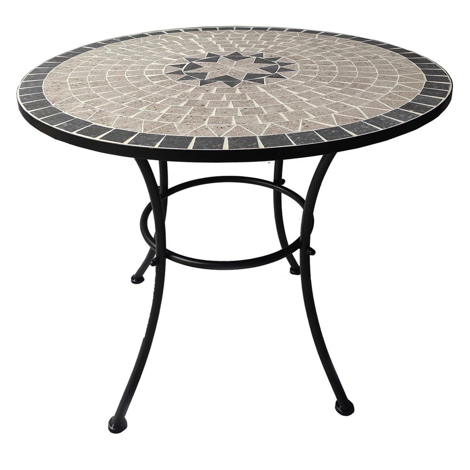 nextradeitalia 1PEZZO TAVOLO DECORO MOSAICO ''AURORA'' øcm 80 x h.70