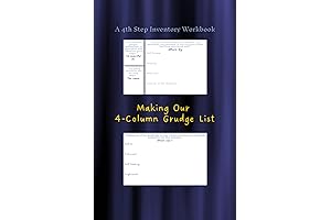 4-Column Grudge List Workbook: Make Your 4th Step Inventory a Breeze.