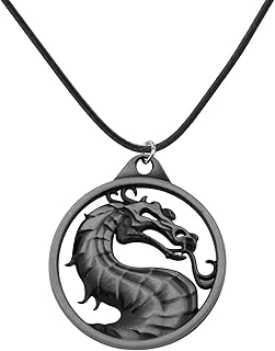 Kombat Vintage Charms Jewelry Kombat Lover Gift Kombat Dragon Amulet Necklace & Keychain For Family Friend