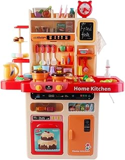 لعبة مطبخ صغير ماي هابي ليتل شيف مع بخاخ بخار وفاكهة، متغيرة الألوان - WD-P39