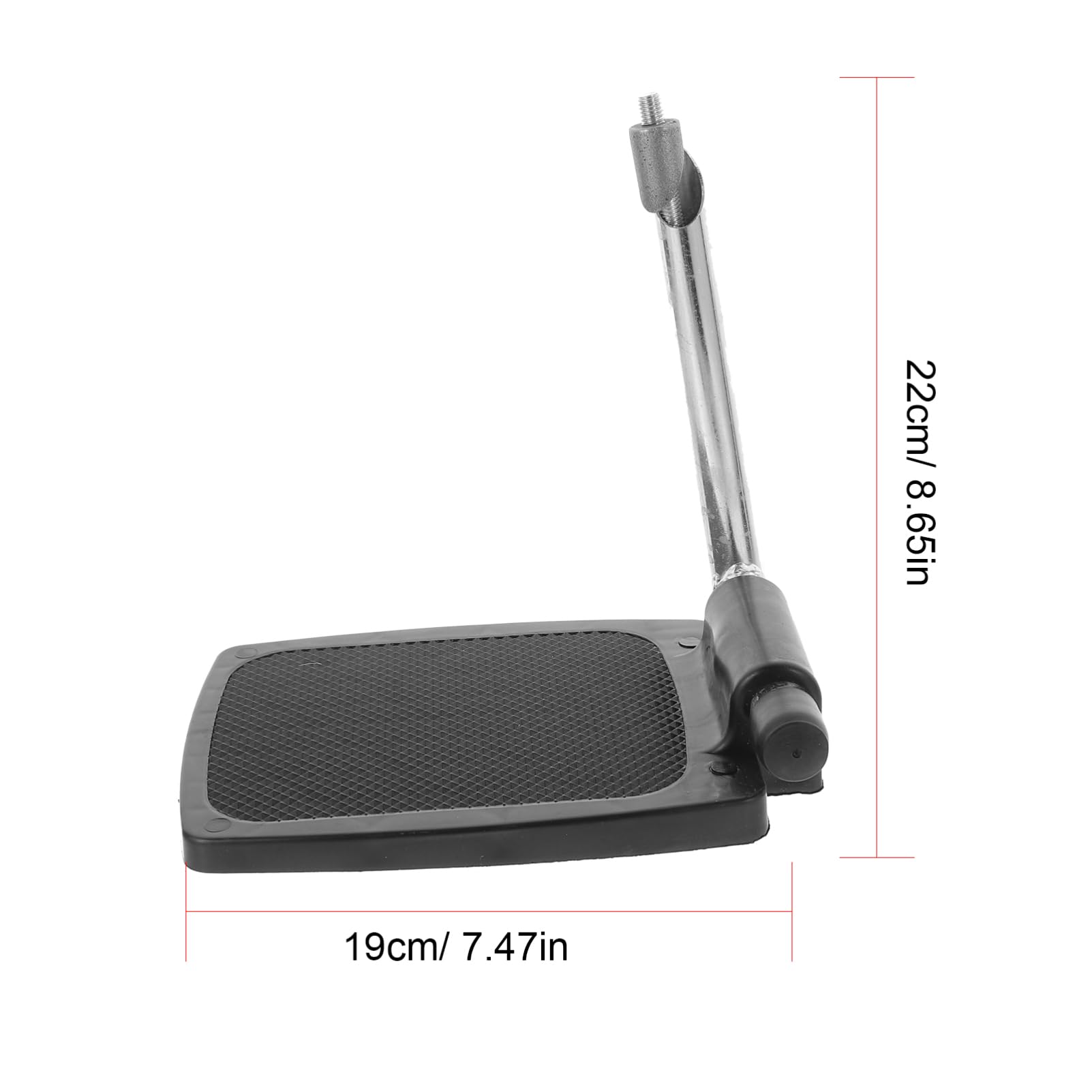 Reposapiés para Silla de Ruedas con Poste Resistente Plegable, Pedal de Repuesto Estable para Personas Mayores, Accesorio Compatible Multifunción para Movilidad y Color Aleatorio