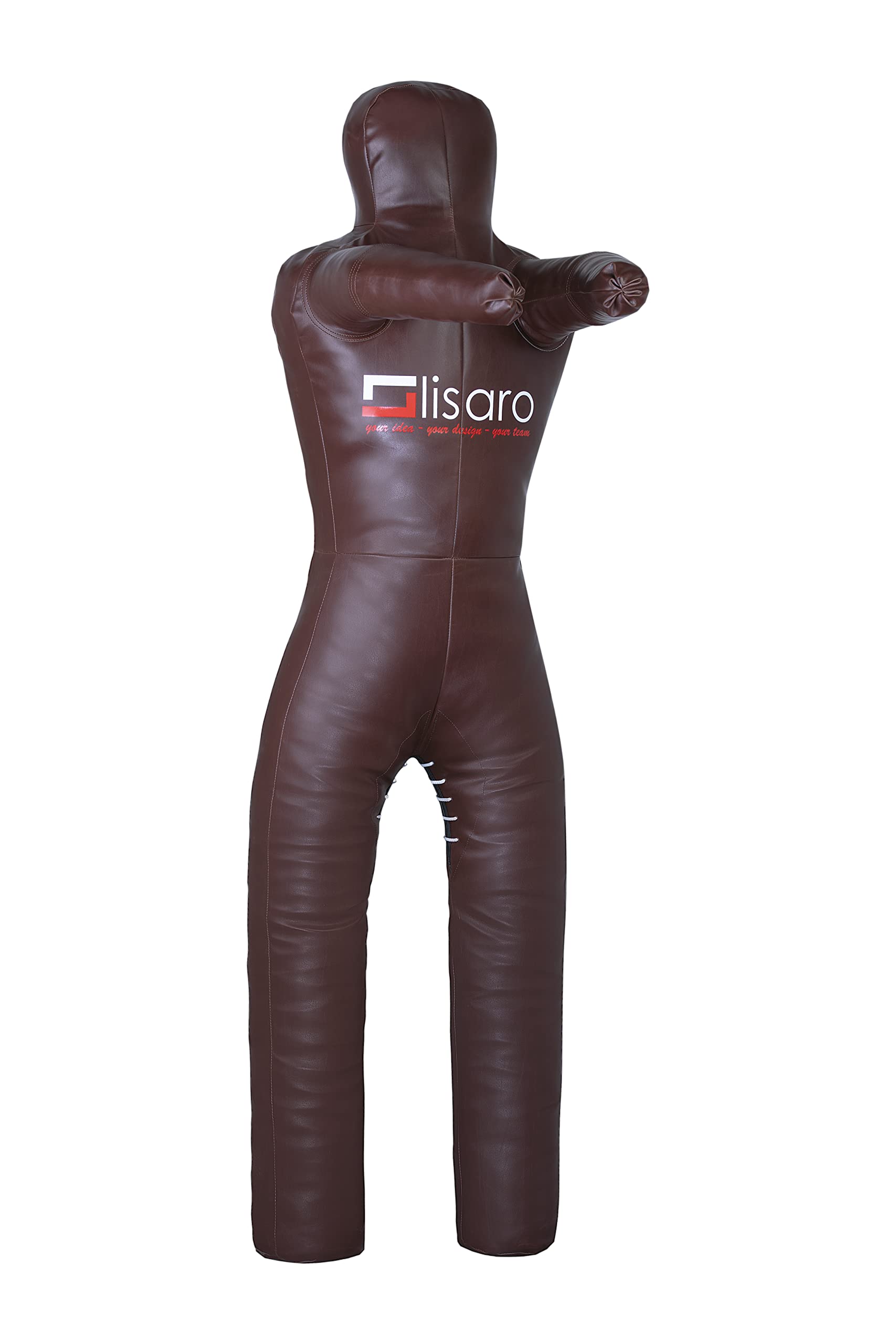 Lisaro Judo Grappling Dummy Gr. 130/145/160/170cm | Box-Dummies | Braun | UNGEFÜLLT | stehend | Schnuller Dummy