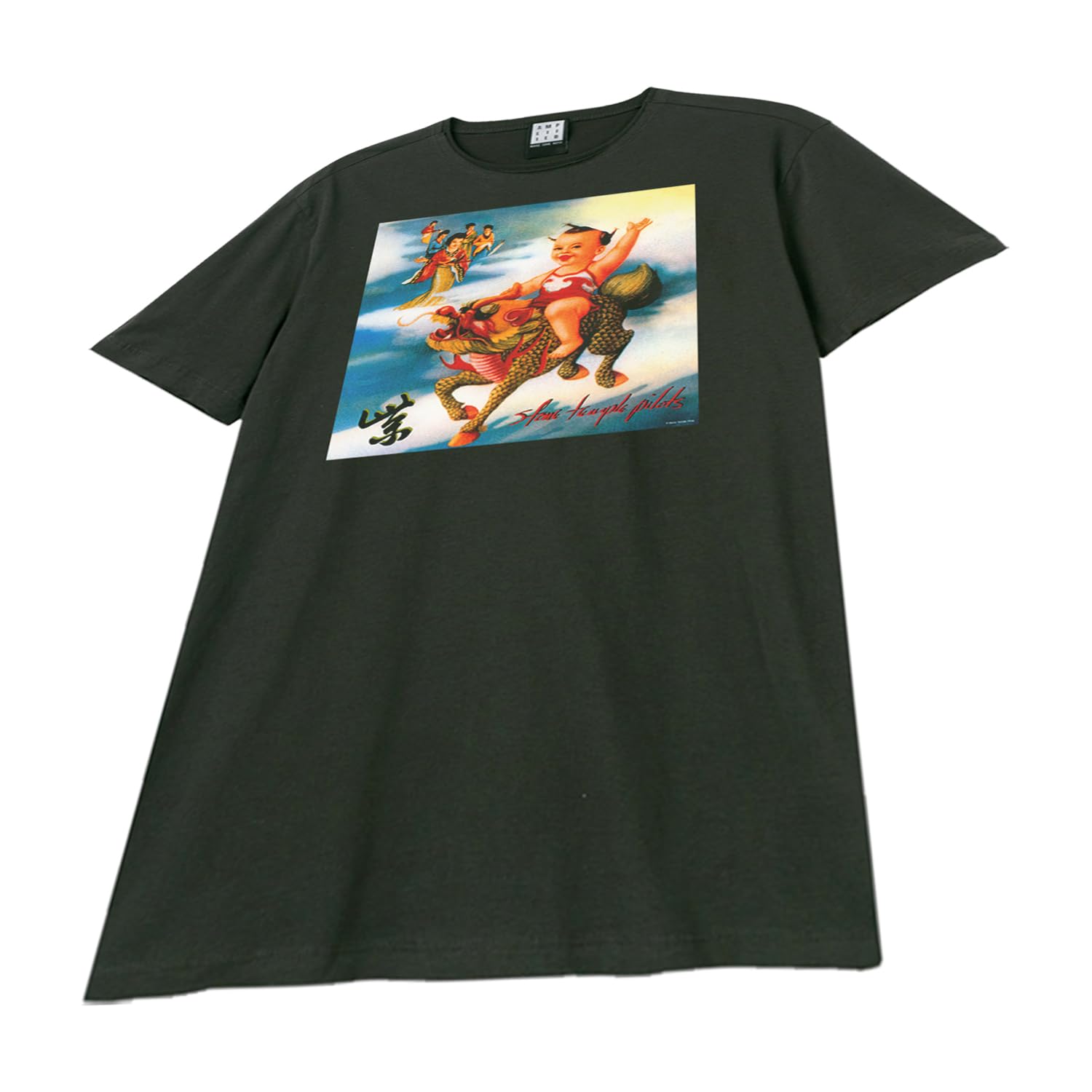Amplified - Purple Album Cover T-Shirt dla mężczyzn/kobiet Unisex (S) (węgiel drzewny), ciemny grafit (Holzkohle), S