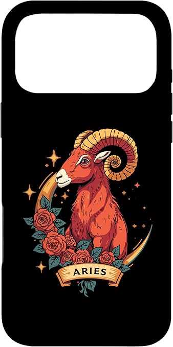 Aries Zodiac Sign Ram Astrology Spiritual Birthday in April Case for iPhone 17 Pro Max