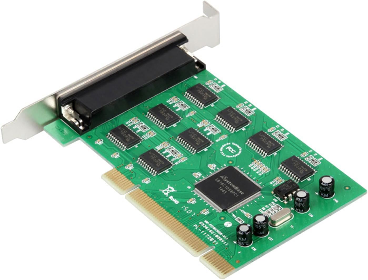 Connect Multiple Devices Easily RS232 Expansion Card PCI to 8port RS232Serial 1058Sysbase Stable Performances PC Expansion