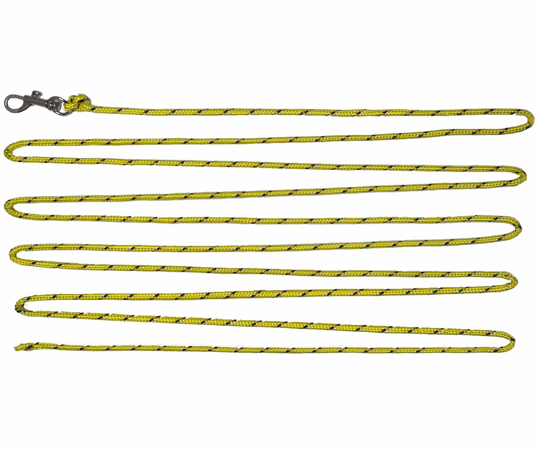 Training Dog Safety Line Thin Training Lead for small Dogs and puppies, 3M approx. High vis Recall Nylon Rope Line for Small dog and Puppy - Duty Swivel Hook – Leash for Pet Obedience