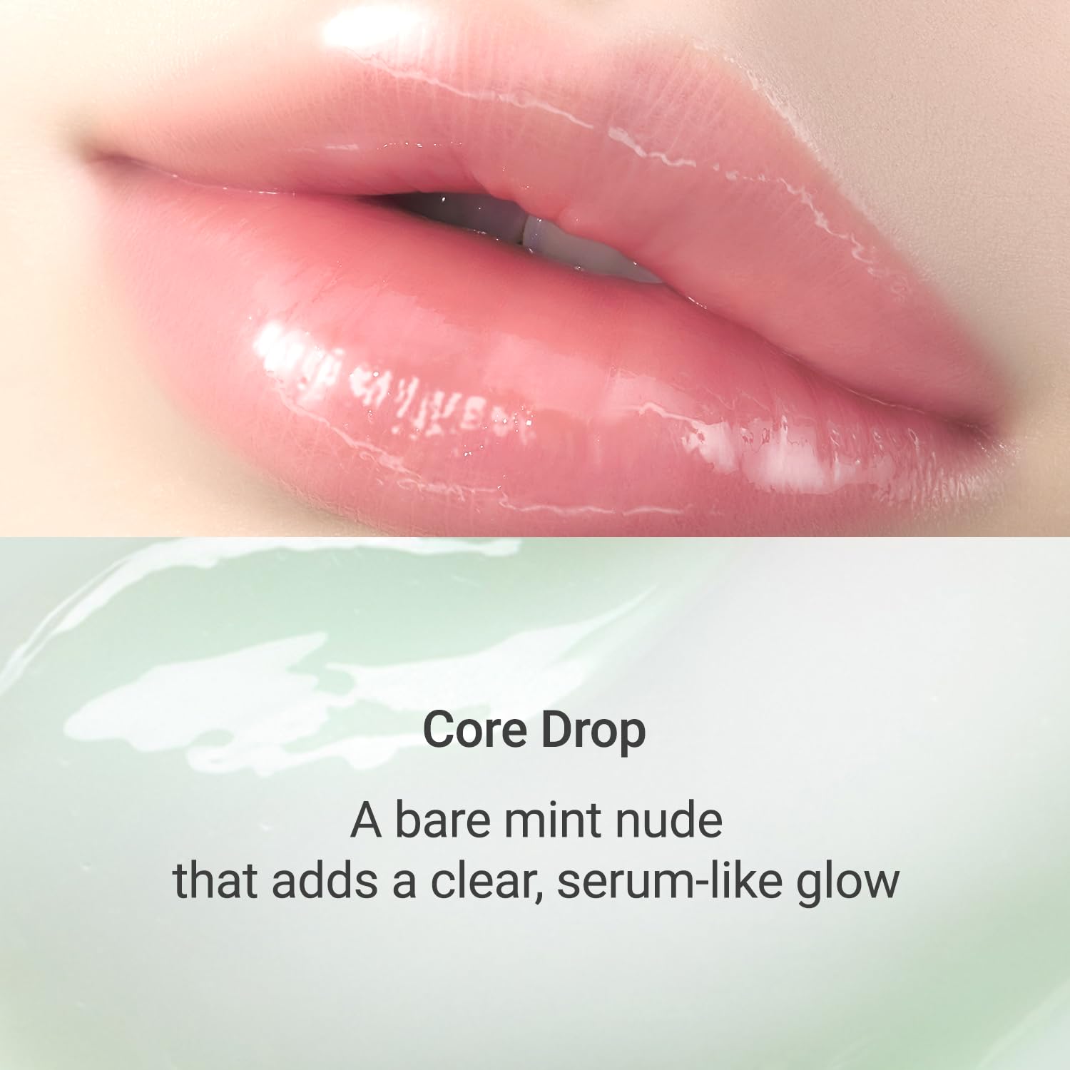 JUNG SAEM MOOL LIP-PRESSION Metal Serum Gloss | Hydrating Tinted Lip Balm with a Hygiene Precision Metal Applicator & Serum Infused Ingredients, Korean Lip Plumper Gloss (Core Drop)