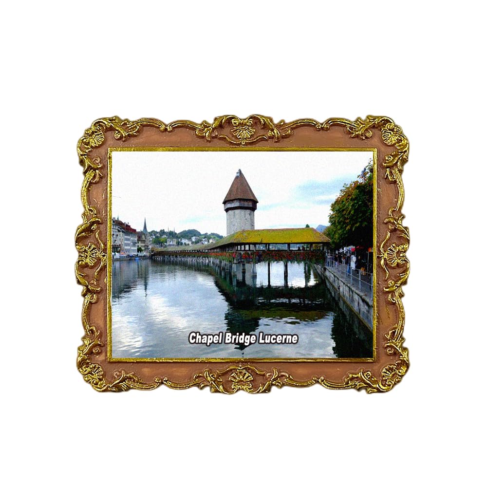 Magnete Frigorifero 3D Svizzera Lucerna - Souvenir Artigianale In Poliresina