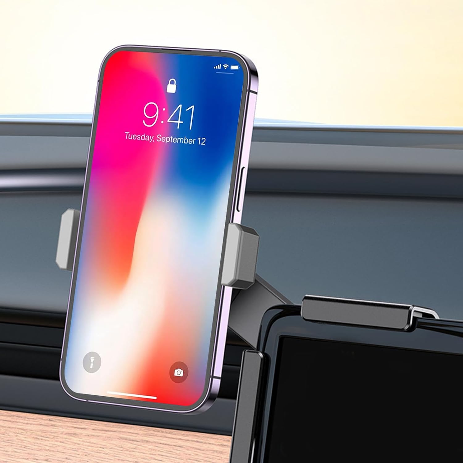 Zekrom Car Phone Holder Mount for Tesla Model 3 / Y Universal Car Phone Holder Compatible with All Smartphones