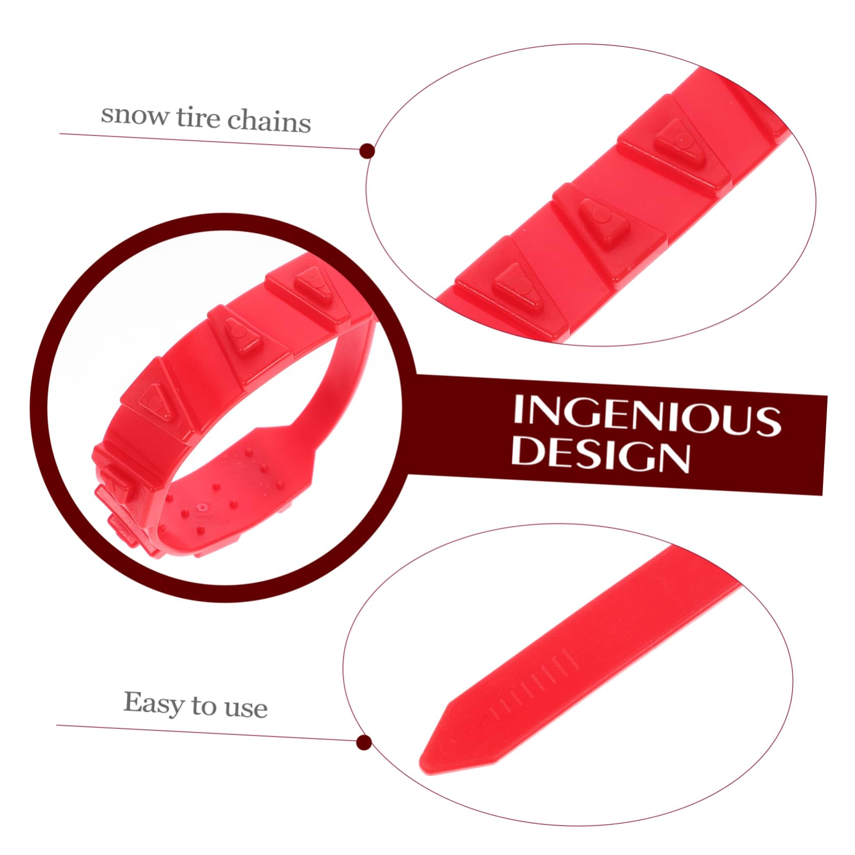 Alipis Electric Scooter Tire Chains 10pcs Nylon Tire Cables Anti-slip for Vehicles