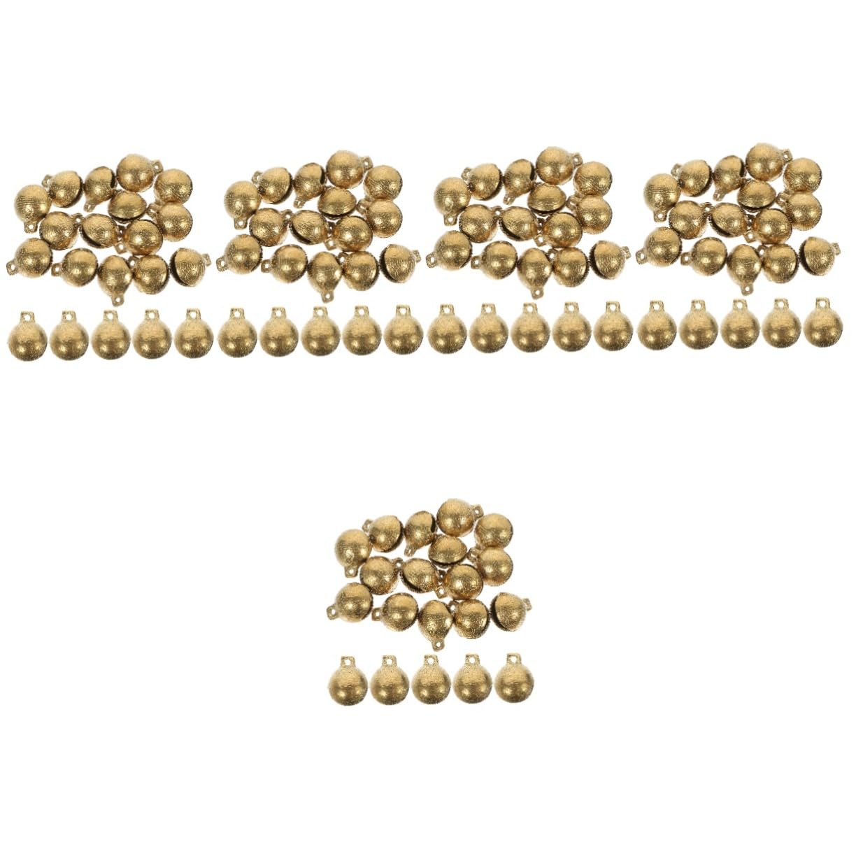 100 Pcs Ancient Tiger Head Bell Mini Decor Pet Collar Keychains in Bulk Sleigh Bells Portable Garment Rack Bells Hanging Decor Festival Diy Bells Vintage Bells Little Bells Copper