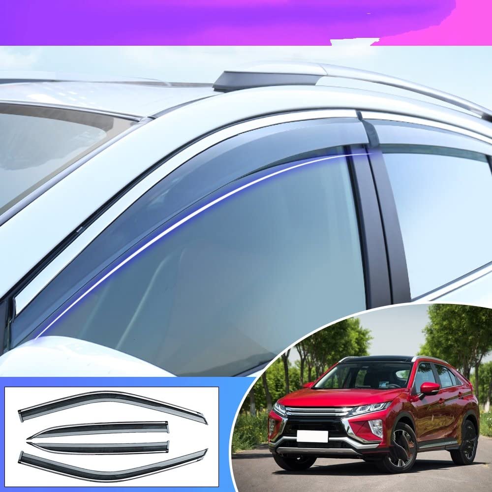 osłona przeciwsłoneczna do samochodu osłona przeciwsłoneczna osłona przeciwsłoneczna osłona przeciwsłoneczna osłona przeciwdeszczowa 4 szt. do Mitsubishi do Eclipse Cross 2018 2019 fwefg