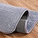 Paillasson Interieur Microfibre Absorbant Antidérapants Lavable en Machine Tapis Entrée Intérieur pour Salon, Chambre, Salle de Bain (Gris) (40_x_60_cm)