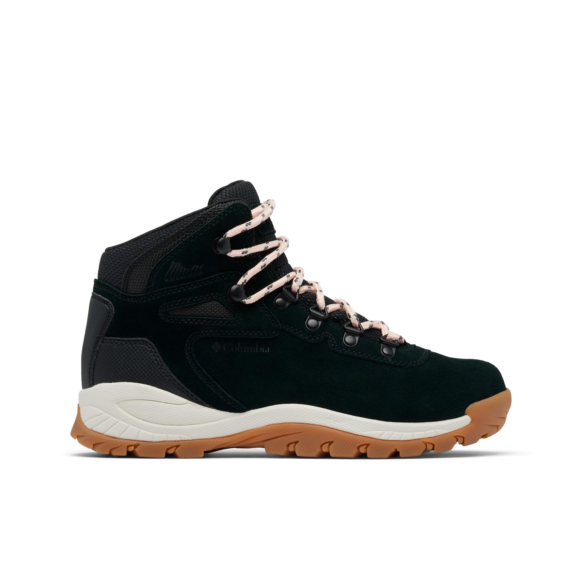 Columbia Newton Ridge Plus Wp Amped, Scarponi da trekking ed escursionismo impermeabili a vita media Donna, Black/​Blush Rose, 37 EU