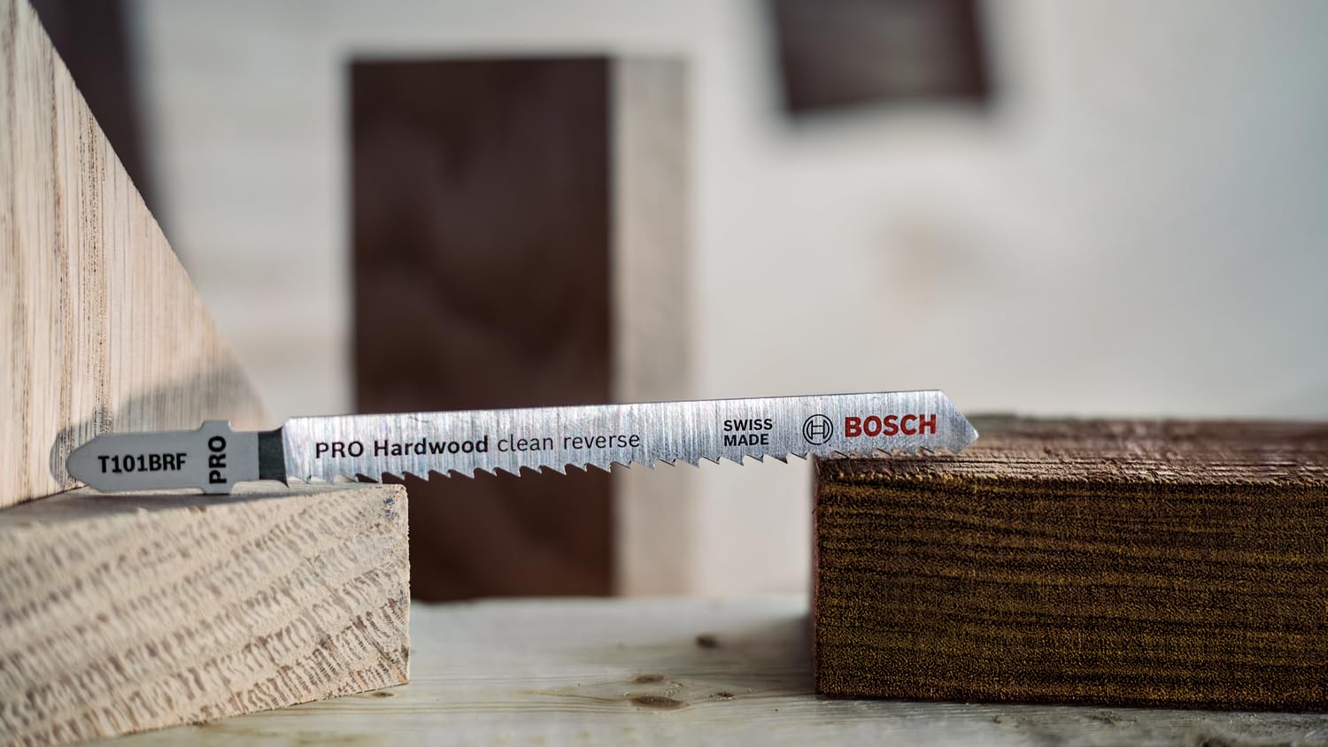 Bosch Professional 25 x Lame per seghetto alternativo T 101 BRF Clean for Hard Wood (per Legno duro, straight cut, accessorio Seghetto alternativo)