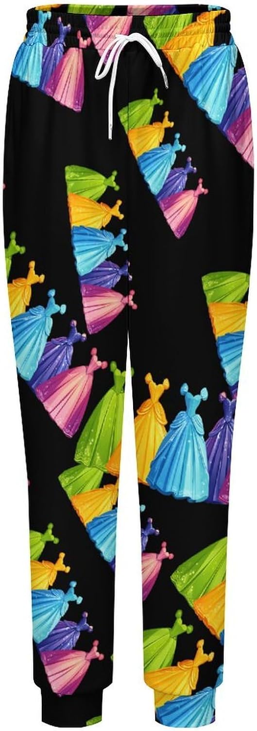 Princess Dress Men's Pants Athletic Workout Sweatpants Jogger Casual Pant for Sports Home