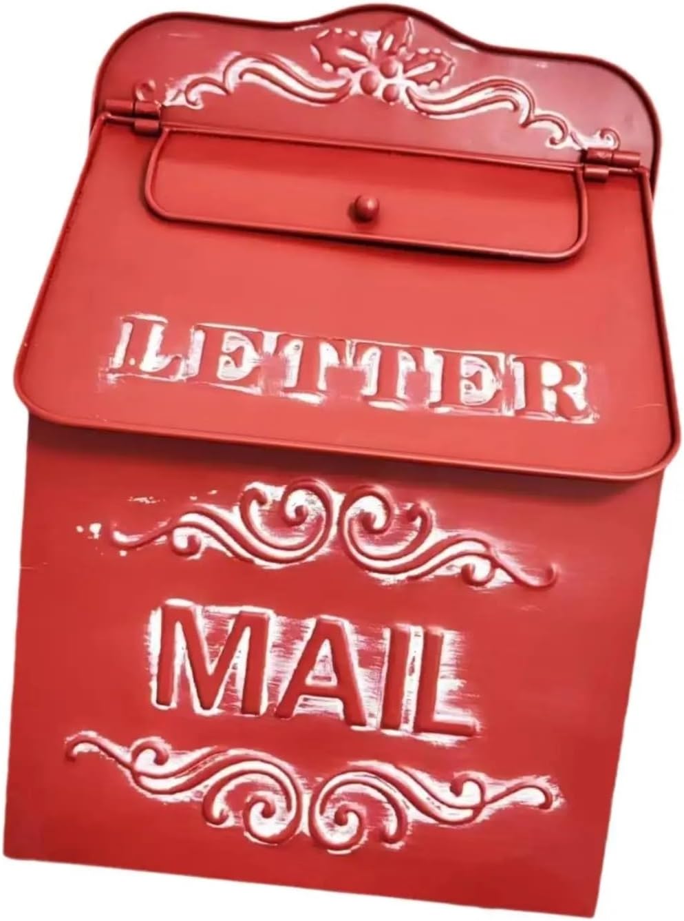 Wall Mount Mailbox Wall Mounted Mailbox Windproof Retro Style Mail Box for Office Outdoor Door