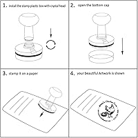 Vista 6 de Sello personalizado de granja de pollos autoentintado Sellos comerciales de huevos de gallina con letra redonda Sello de dirección