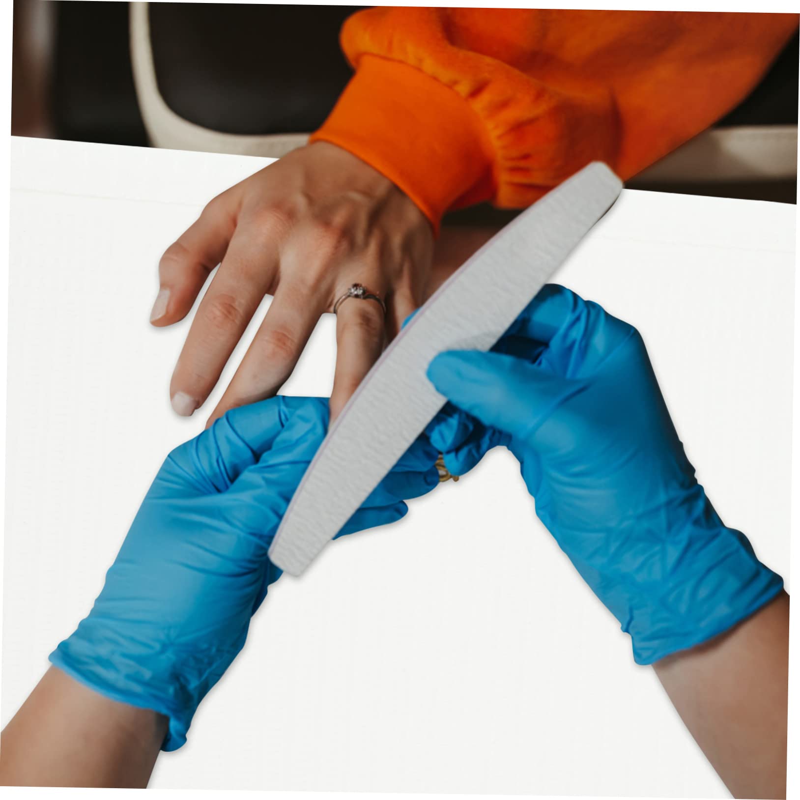 Mikinona Tovaglietta per Manicure Art Usa e Getta, Set da 125 Pezzi, Alta Assorbenza Liquidi, Protezione Tavolo per Saloni e Centri Estetici, Tovaglia Monouso per Unghie Professionale