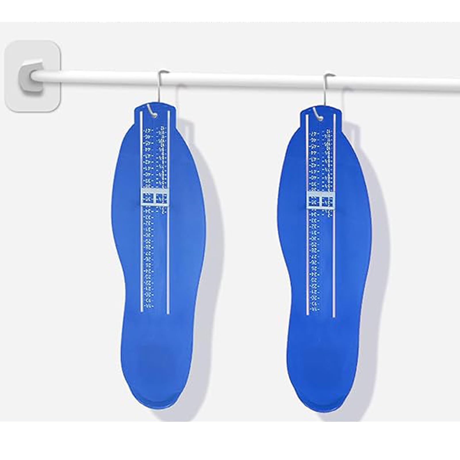 Pedimetre Enfants et Adultes, Mesure Pied, Pointure Chaussure Mesurer, Appareil De Mesure Du Pied, Jauge de Pied, Dispositif de Mesure pour Déterminer la Pointure 18 à 47(Bleu), 1PC