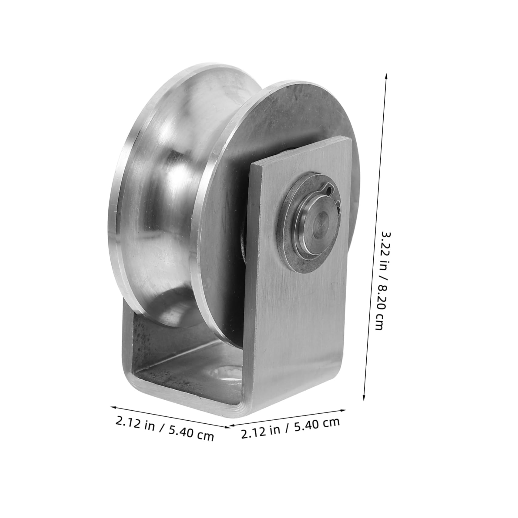 MUCKLILY Wire Rope Pulley Ceiling Mount 22mm Groove Lift Pulley Wheel for Garage Door