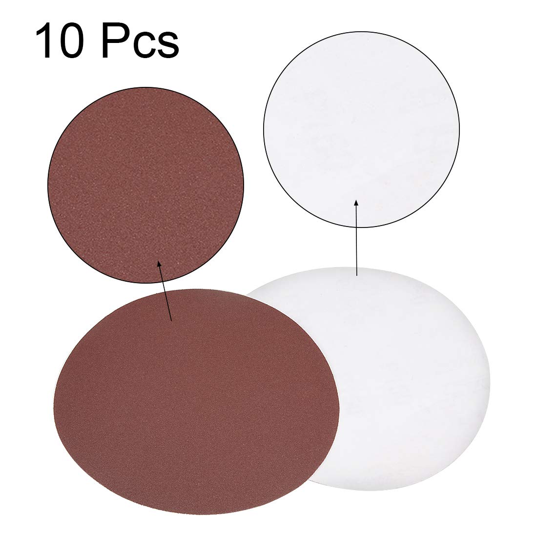6-inch Stick-On PSA Sanding Discs - 1200 Grit, 10-Pack For Auto Body & Finishing Work
