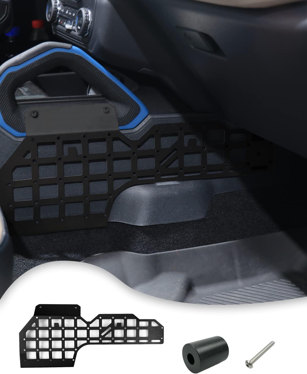Central Control Side Hanging Grid Plate Fits for Ford Bronco 4 Door 2 Door 2021 2022, No Punching