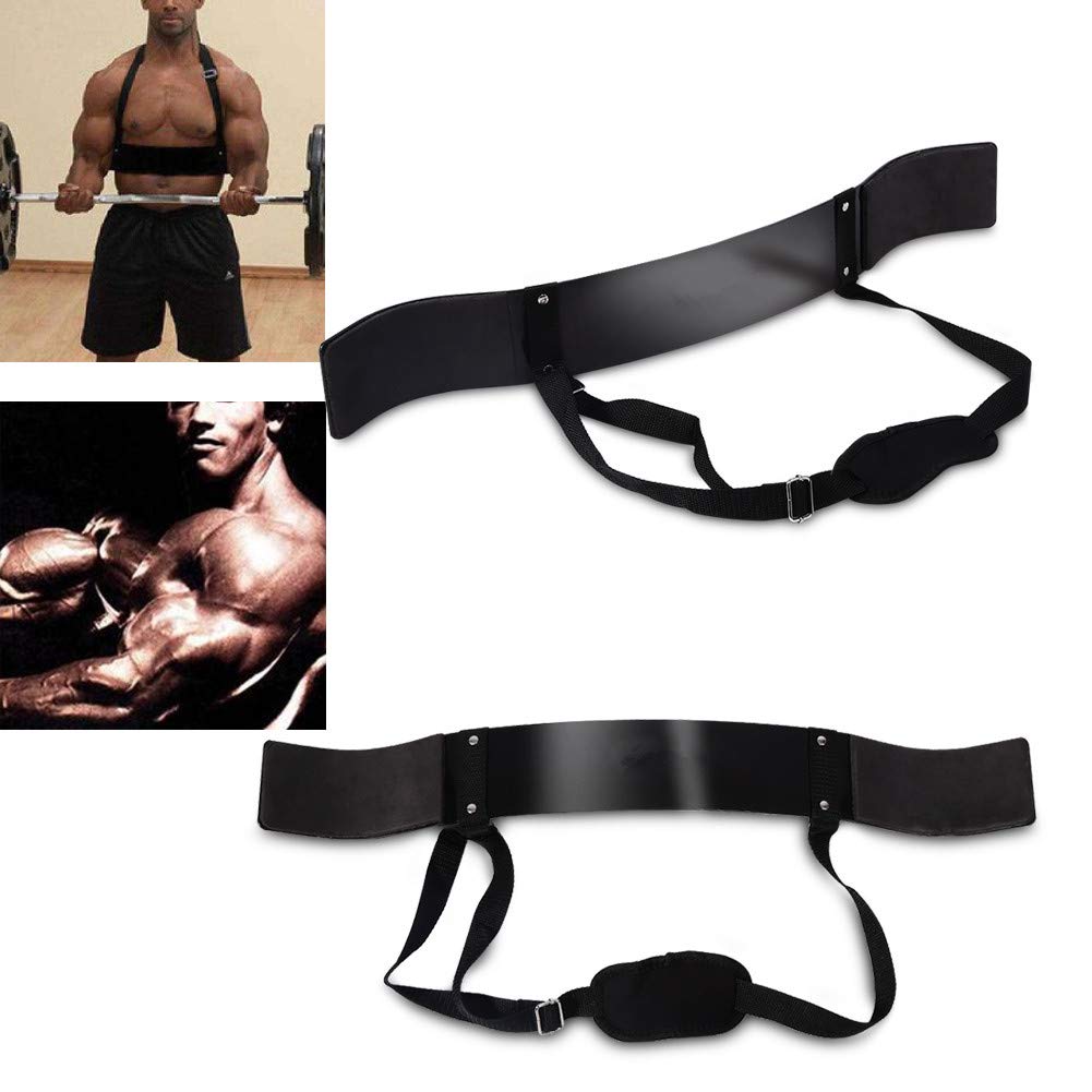 HURRISE Armblaster für Bizeps und Trizeps, Arm Blaster Bizeps Isolator Bonus Muskelkraft Gewichtheben Gurte für Preacher Curl Effekt