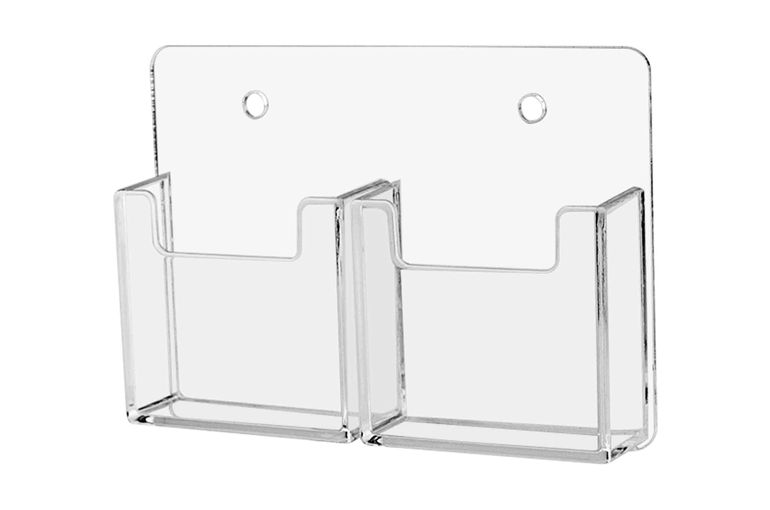 Amazon.com: Marketing Holders Business Card Holder Vertical Multi Slot  Double Display Value Pack of 6 Clear Premium Acrylic : Office Products