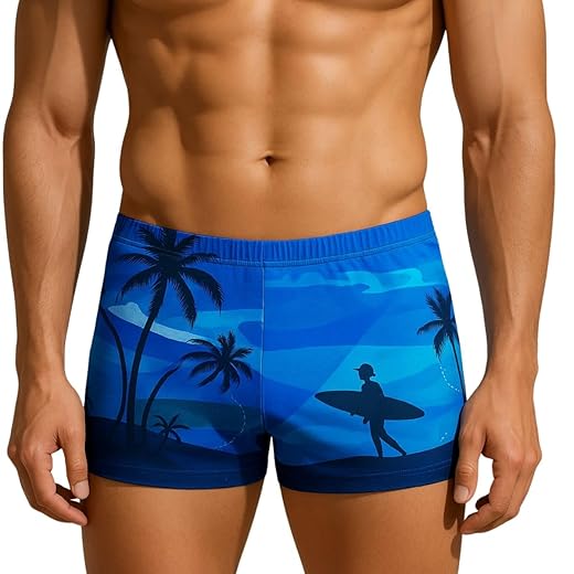 01 Sunga Box Praia Masculino Boxer Surf Confortável Verão Surf Estampa
