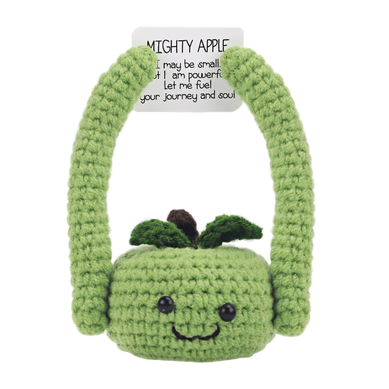 TOYMIS Pomme Positive, Douce Pomme Crochet Faite Main Avec