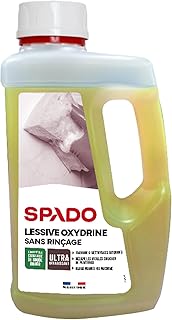 SPADO PRO - Lessive nettoyage sans rin&ccedil;age - Multi surfaces - Nettoie, d&eacute;graisse et d&eacute;crasse - manuel ou en machine - sans phosphate - sans conservateur - liquide - 1L - Fabriqu&eacute; en France