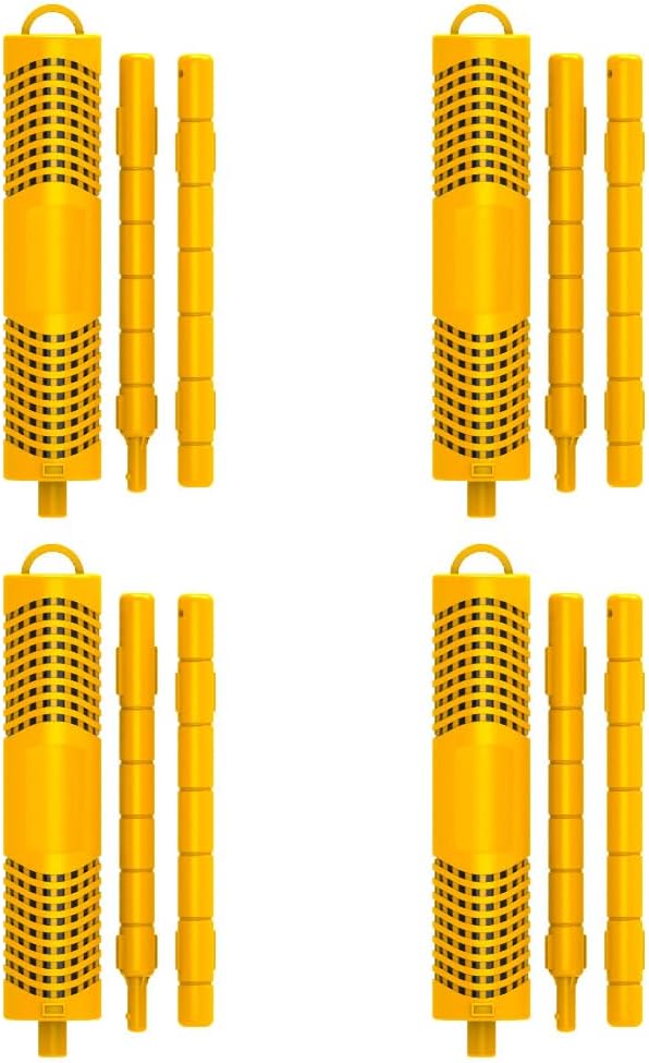 SPA Mineral Sticks for Hot Tub, 4-Pack Yellow, 4 Months Lifetime Universal for Most Hot Tub & Pool, Spa Mineral Cartridge Keeps Spa Water Crystal Clear