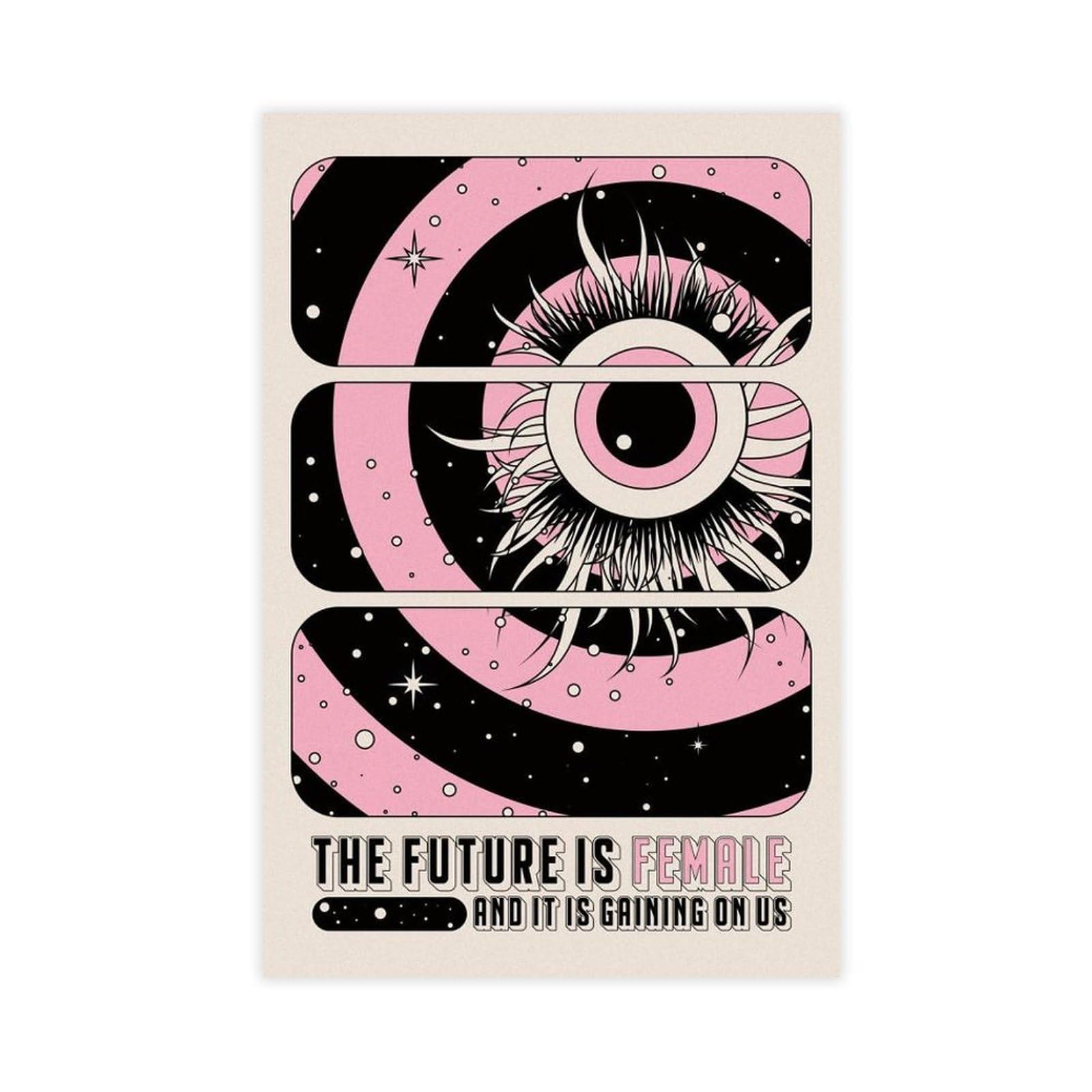 Mrycq Women's Unframe-Style The Future Is Poster Canvas Poster For Bedroom Decor Gift