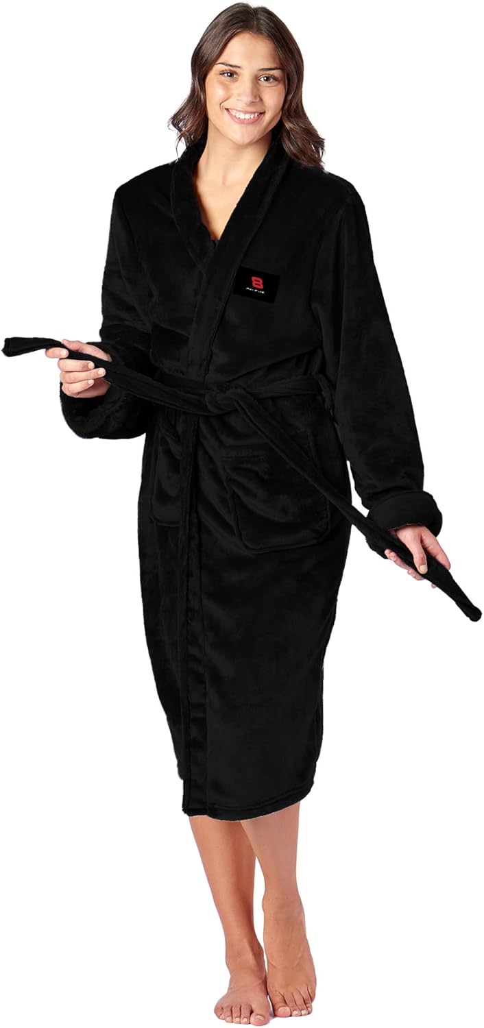 Northwest NASCAR Silk Touch Bathrobe, Officially Licensed Fan Robe, Ultra-Soft Plush Polyester Lounge Wear, Unisex